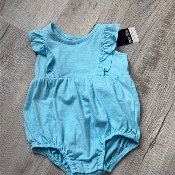 okie dokie Other - Okie Dokie Light Blue Baby Romper